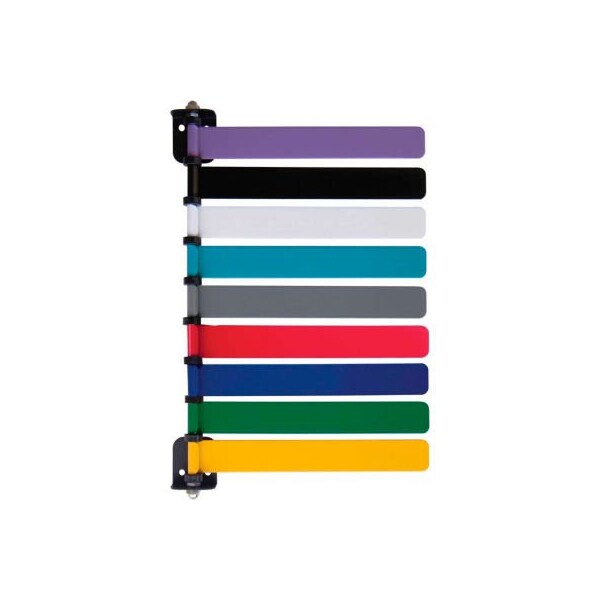 Omnimed. Omnimed 9-Flag Room ID System, 8inL Aluminum Flags, 1/PK 291819 - main
